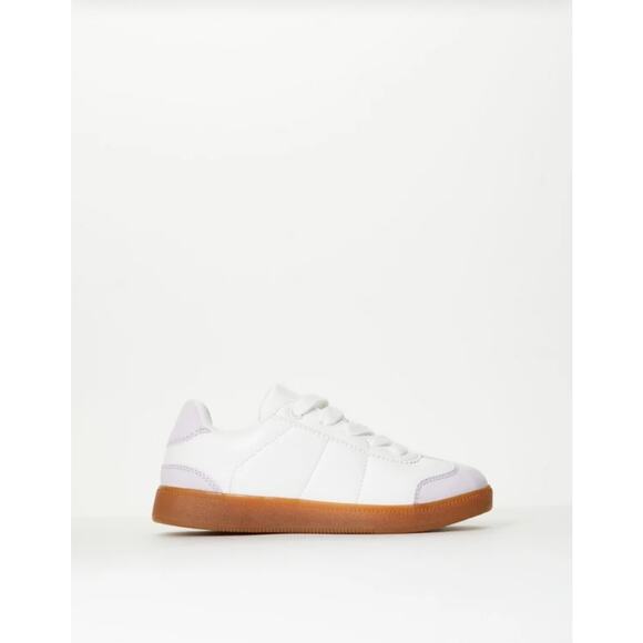 FabKids Lavender Fog Sneakers - Girls Size 5 - Picture 3 of 6